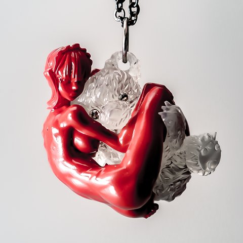 Hold you back "RED"  / PENDANT