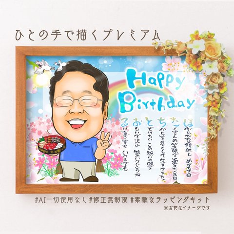 誕生日祝いの似顔絵　プレゼント