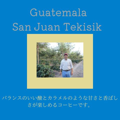 送料無料で届く新鮮な自家焙煎コーヒー豆｜グアテマラ サンファン農園 テキシク 150g｜中深煎り