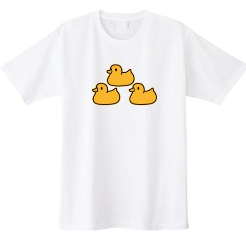 送料無料 【新品 男女兼用】お風呂のアヒルTシャツ Tシャツ全3色　各種サイズございます S~XXL