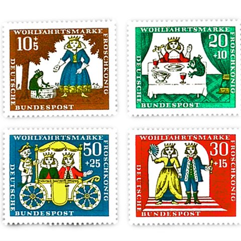 ドイツ童話切手（かえる王子）Germany　DA-STE059