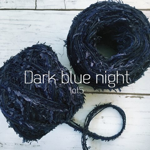 引き揃え糸　Dark blue night　lot5