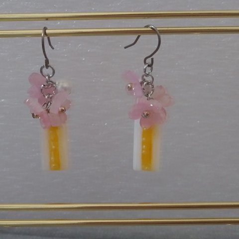 春のたまごサンド🌸ピアス