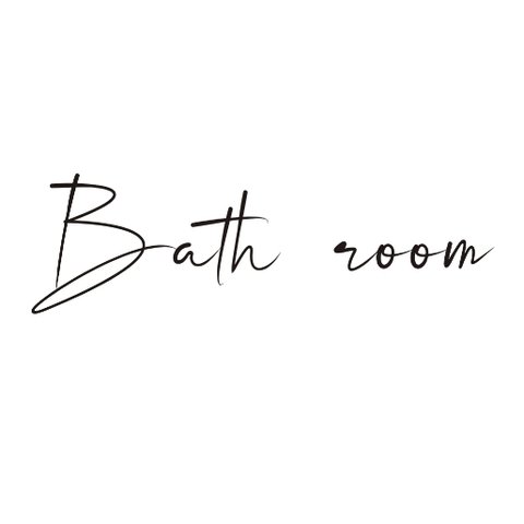 Bath room① バスルーム　ドアステッカー　ドアサイン　ドアシール　模様替え　新築　インテリア　送料無料