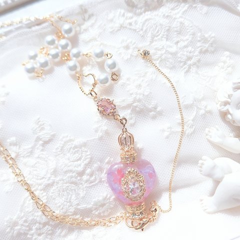 k16gp ネックレス necklace princess👑sakura🌸perfume purple