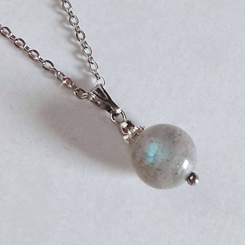 ラブラドライト 天然石 ネックレス ペンダント Labradorite Natural Stone Necklace Pendant 天然石项链吊坠 天然石項鍊吊墜   