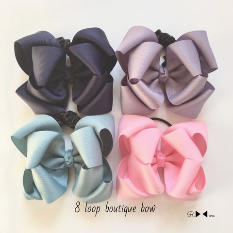 【受注製作 106】8 loop boutique bow(エイトループブティックボウ)♡選べる資材&選べる豊富なカラー 