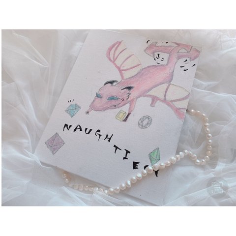 オイルパステル画 charm ⇝♡