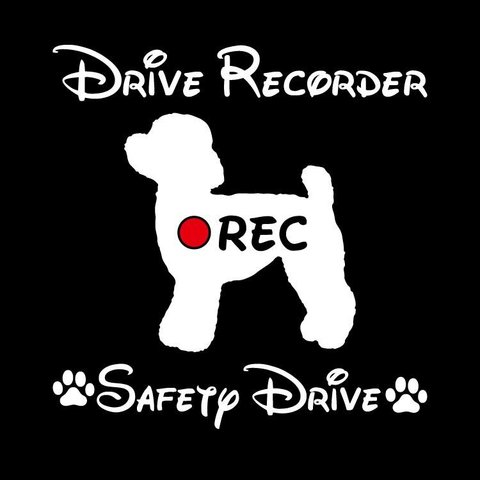 犬　ドライブレコーダー　ステッカー　ドラレコ　あおり運転　175d