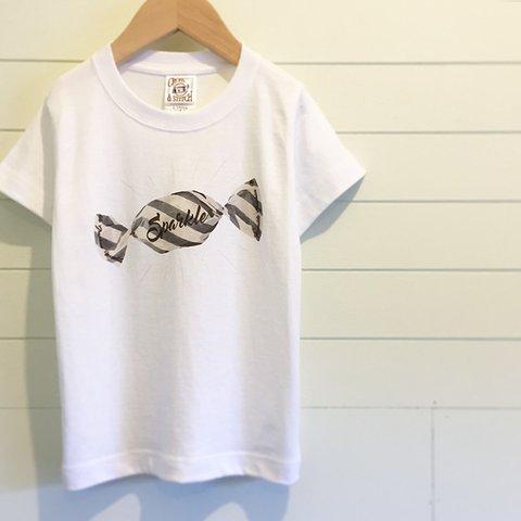 Gray Candy／ホワイト - ネームオーダーTシャツ