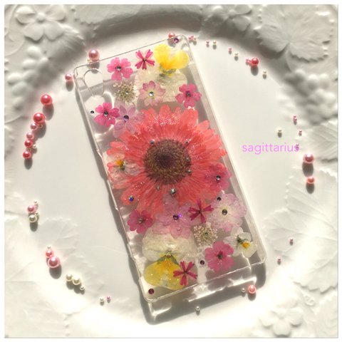 Xperia Z５ガーベラスマホケース 