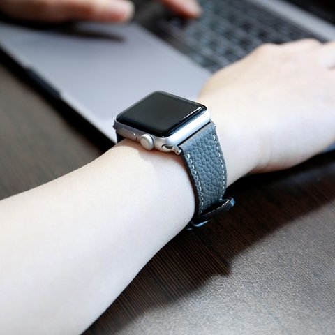 【新作】高級革使用Apple Watch トゴ　レザーベルト　レザーバンド　時計バンド D92 高級金具付け