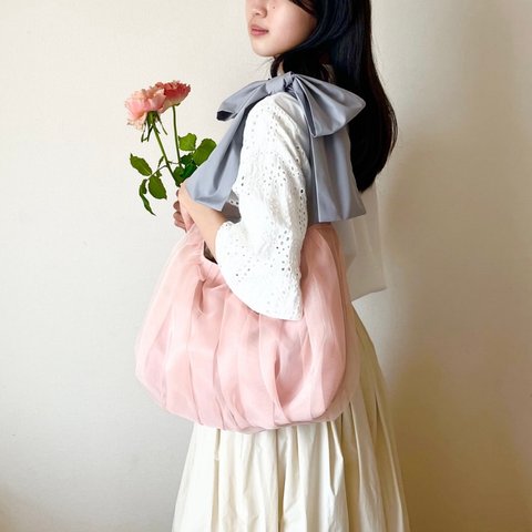 《受注生産》【3way】 ribbon bag （sakura pink）