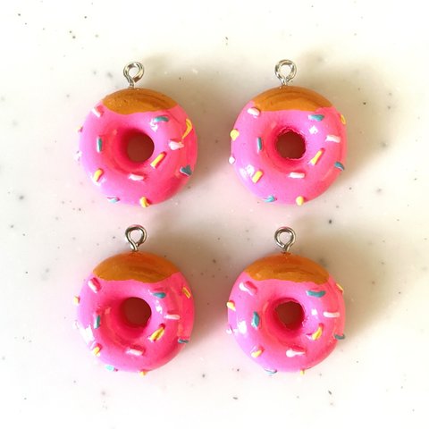 Pink Donuts Pendant Tops