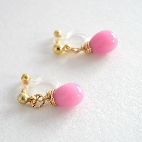 GLASS Larme earring/pierce リズロン