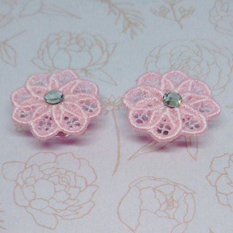 マグネット 刺繍  お花 ④  