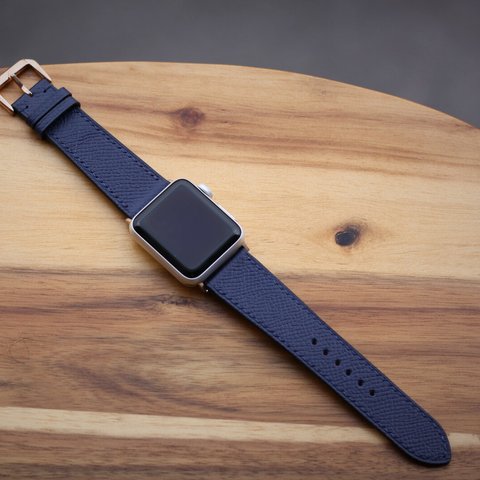 高級革使用Apple Watchレザーバンド レザーベルト 腕時計ベルト　腕時計バンド　D40 高級金具付け