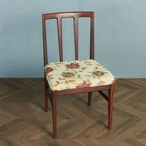 [送料無料][72039]Younger ダイニングチェア FONSECA 英国 ヴィンテージ 食卓椅子 チェア 北欧 スタイル ミッドセンチュリー ヤンガー 布張り 木製