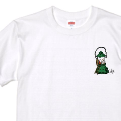 【期間限定価格】ヤギランタン　ワンポイント　ホワイト　Tシャツ 5.3oz