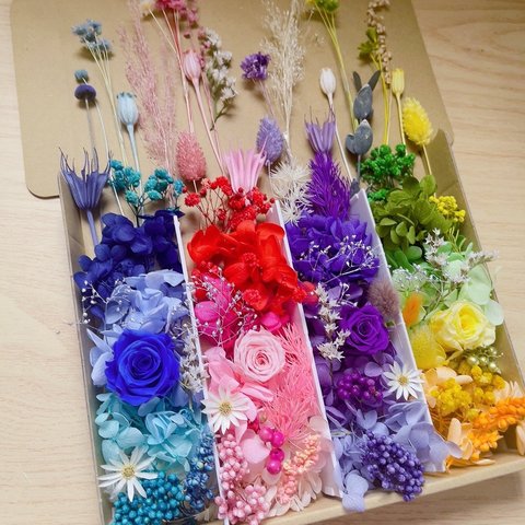 プリザーブドフラワー花材　ハーバリウム花材　花材　ドライフラワー花材　レジン　キャンドル花材