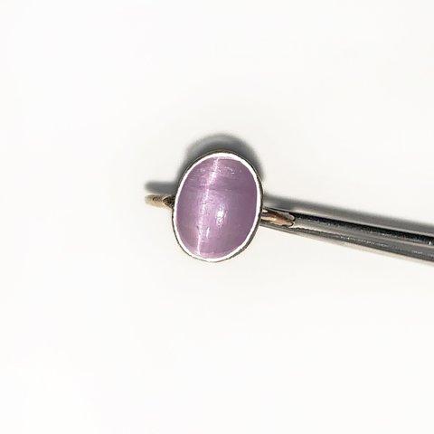 一点もの k18 Cat's eye Kunzite リング No.2/ 受注制作