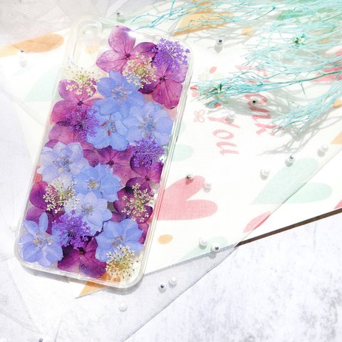 可愛い ♡ 押し花 iphoneケース スマホケース 押し花ケース プレゼント ギフト