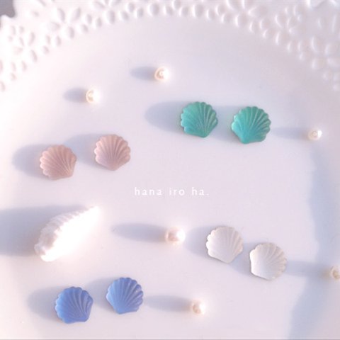  *再入荷♡ ちいさなヴィンテージシェルの一粒ピアス / ノンホールピアス