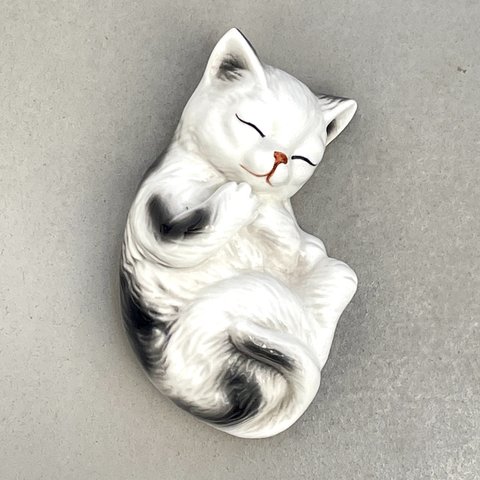 【 Danbury Mint 】Cats of Character "Sleep Tight" ネコのフィギュリン｜ヴィンテージ・アンティーク