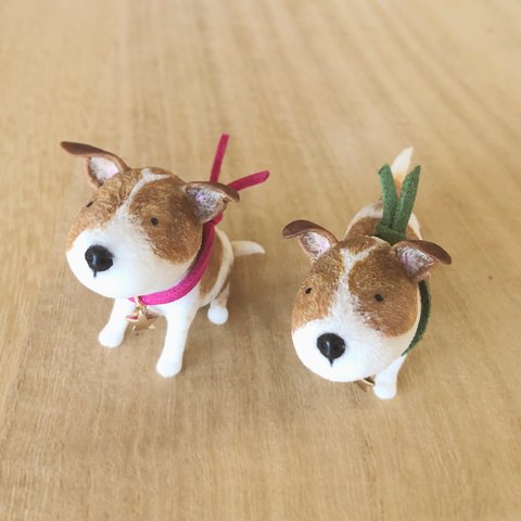 ジャックラッセル　オーダー　ジャッピー A111・A112　Peanuts clay dog 