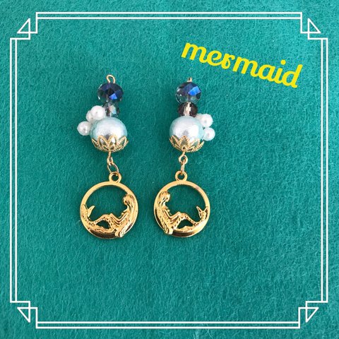 ✱ゆらゆら人魚ピアス✱