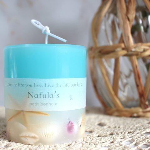 Summer shell candle　シェルキャンドル　海のキャンドル