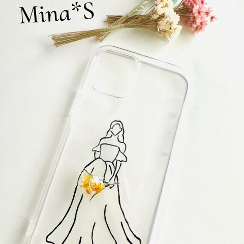 iPhoneケース　dress/bouquet