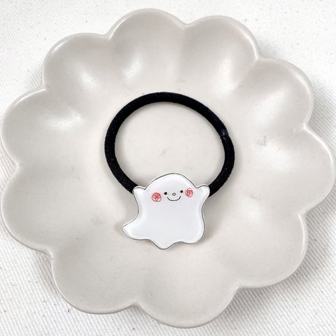 【10/27まで!!ハロウィンSALE】おばけ ヘアゴム【ハロウィン オバケ 秋】ゴム付け替え可能