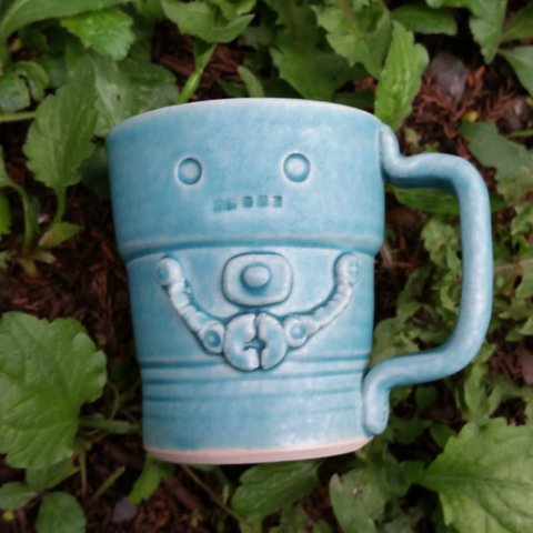 [受注生産！]ロボット型マグカップ(トルコ青)