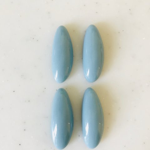 Light Blue Long Oval Cabochons