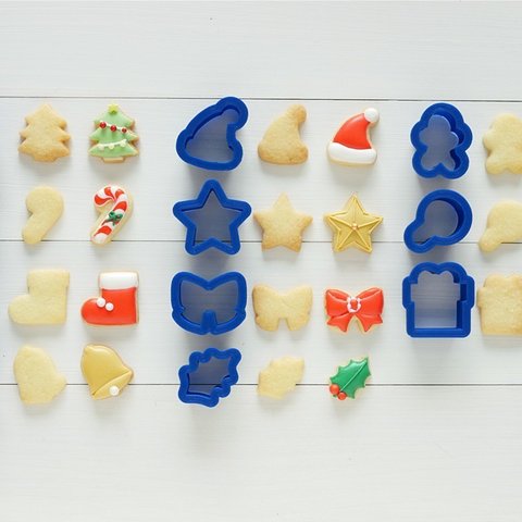 クリスマスミニミニ11点セット【約2.5cm】クッキー型・クッキーカッター