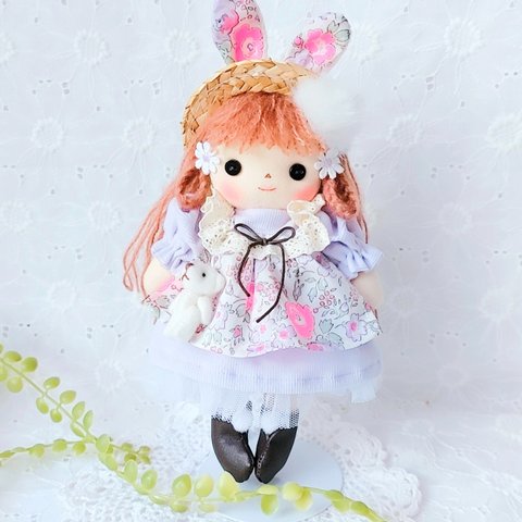 カントリードール　雪うさぎちゃん　ネオンリバティ(フェリシテ・ピンクパープル)　