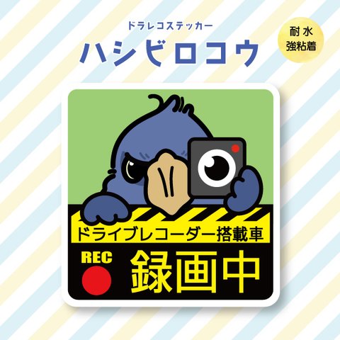 ドラレコステッカー｜ハシビロコウ