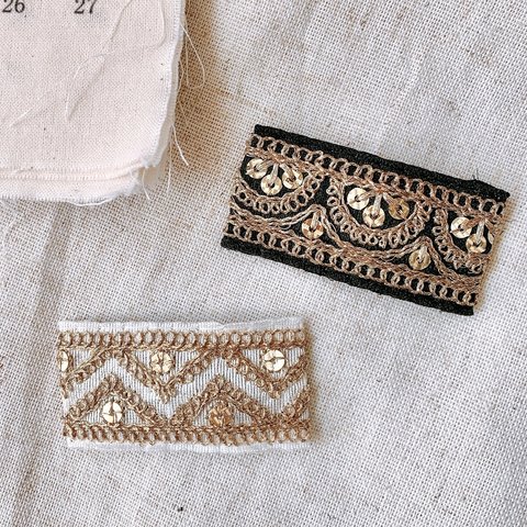 インド刺繍パッチンピン　♯12