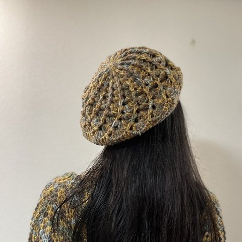 ☆handmade☆手編み ニットベレー帽