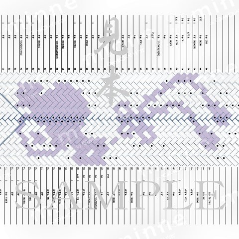 "打ち出の小槌”綾書_組紐_高台（T60-koduchi）