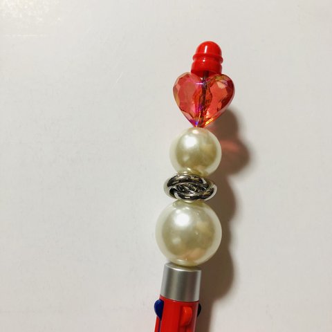 赤♥️ハート4色ボールペン