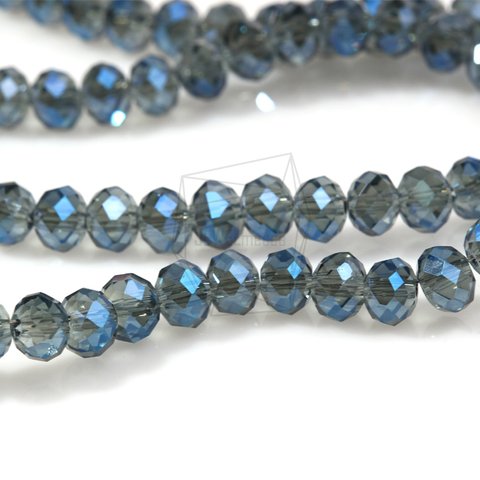 GLA-101-G【100個入り】クリスタルロンデルビーズ,Faceted Crystal Rondelle Bead