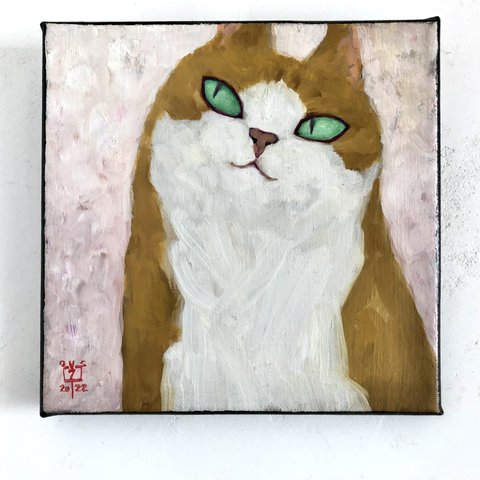 肉筆油彩画  「そーねこ」 S0／2682-003