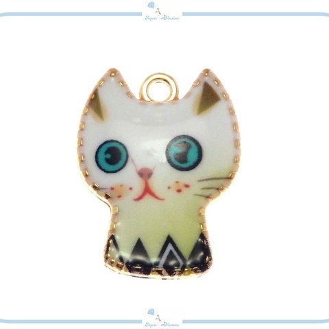 E165 チャーム ねこ 猫 ネコ cat ハンドメイド アクセサリー 材料 動物 デザイン ネックレス ブレスレット ピアス パーツ 海外インポート エスニック アジアン オリエンタル 個性的