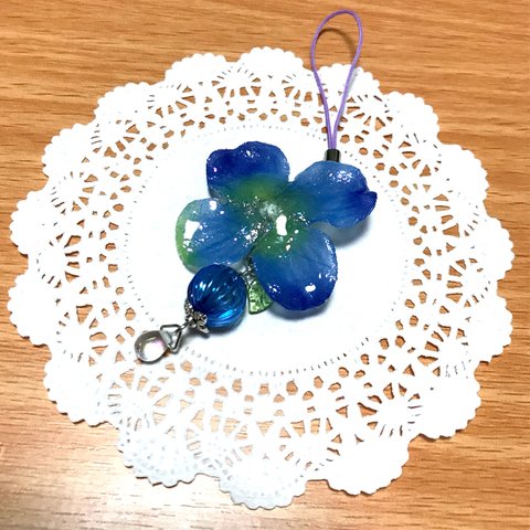 【Sale!】紫陽花のチャーム＊青