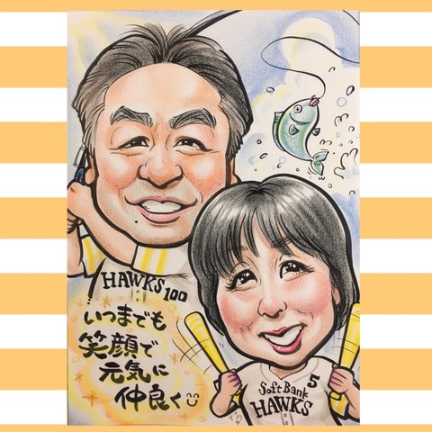 お誕生日☆母の日＊記念日に♪お写真から、プレゼント似顔絵♪＊