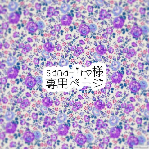 sana-iro 様専用ページ