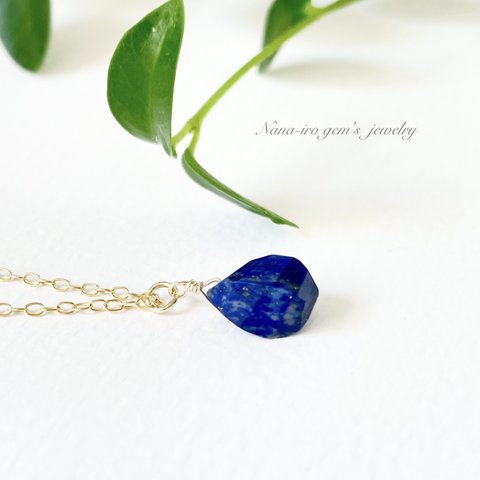  ＊1点もの＊14kgf lapis lazuli necklace