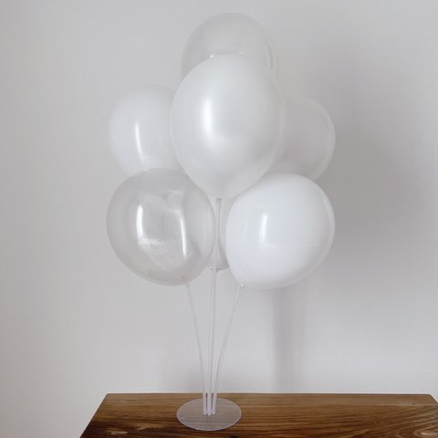 ［ Balloon ］ホワイトアソート（7個𝗌𝖾𝗍） |  誕生日 | おうちスタジオ | バルーン | 風船